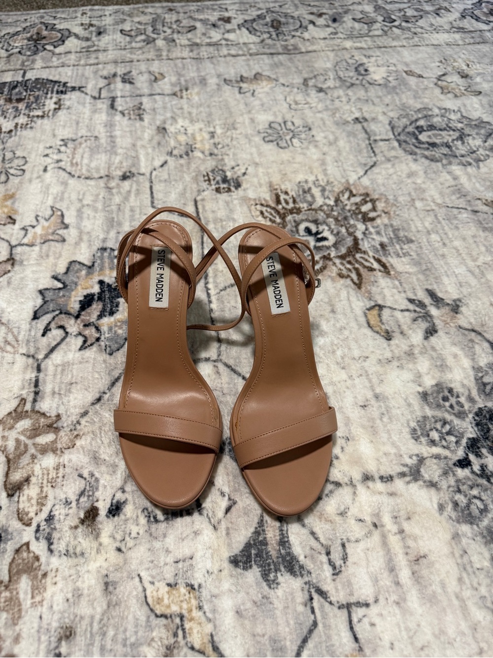 Steve Madden Tan Strappy Heel Sandals
